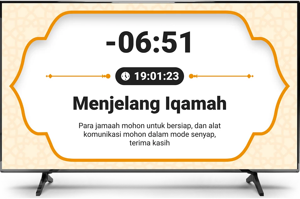 Countdown Waktu Iqomah